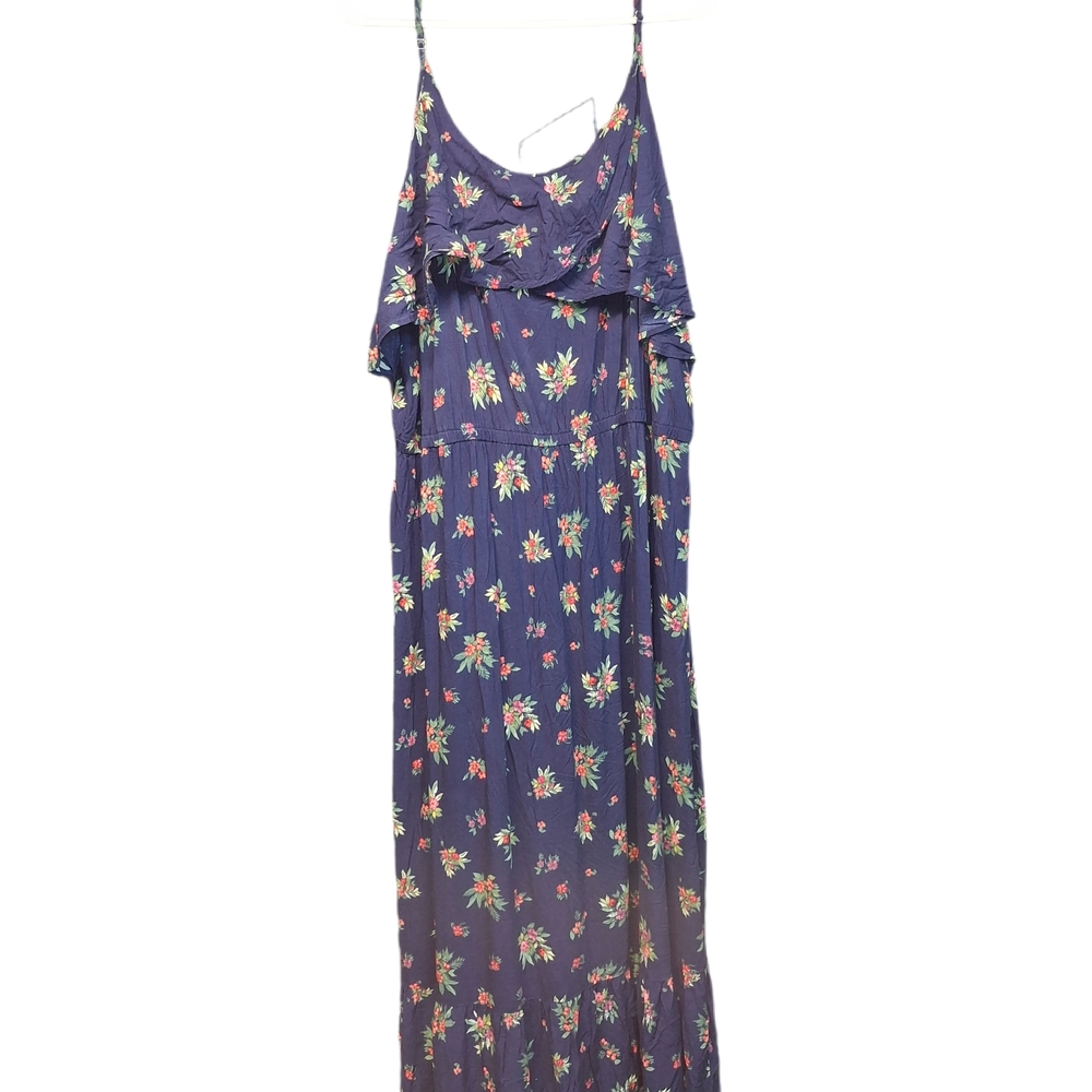 Floral Maxi Dress - Blue